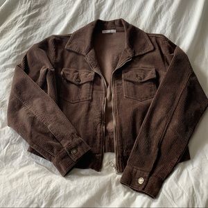 brown corduroy jacket